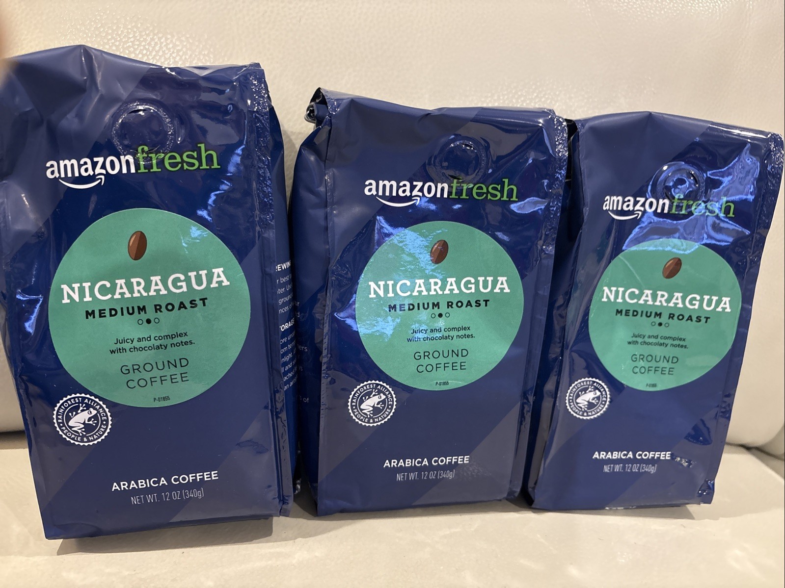 3 Pk 12oz NICARAGUA Whole Bean Coffee Sustainable Med Roast for Coffee Lovers
