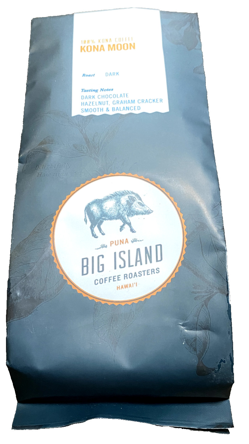 100% Kona Coffee-Big Island Coffee Roasters Dark Kona Moon-Fresh Hawaii Coffee G