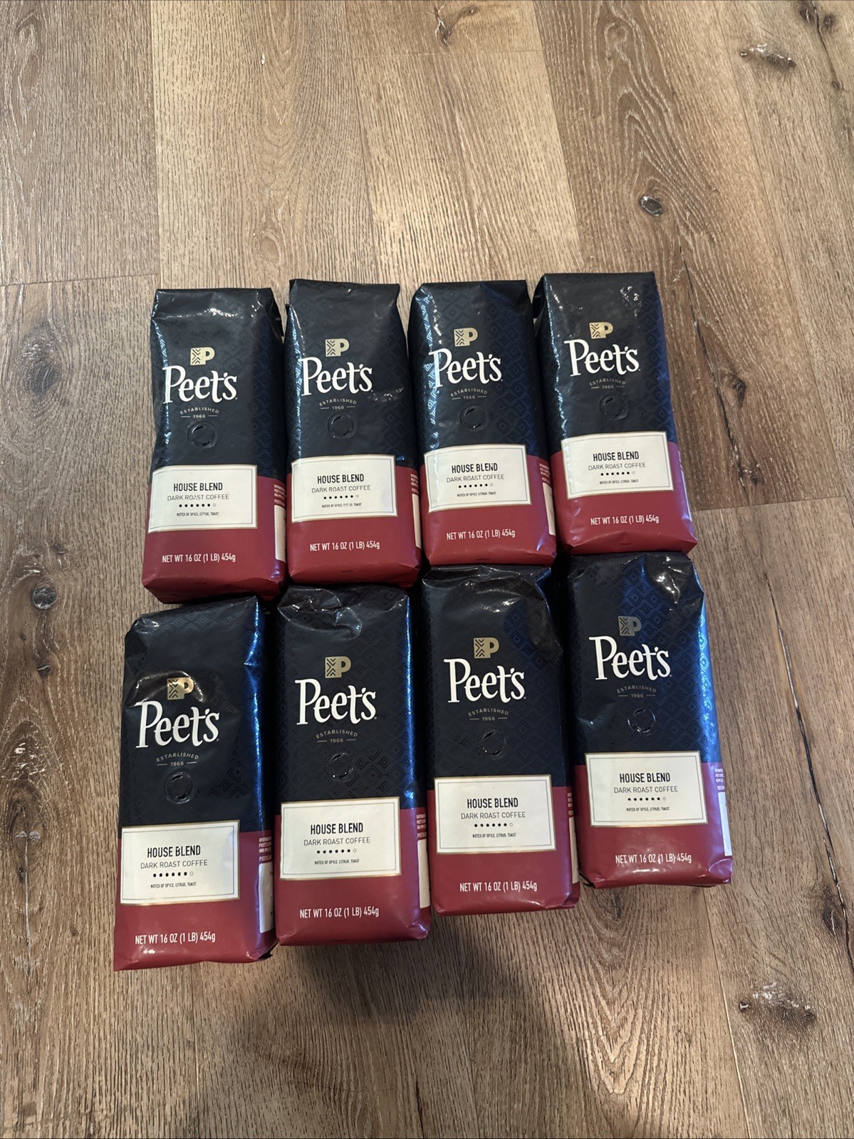 Peet’s House Blend Dark Roast Whole Beans 8 Pounds