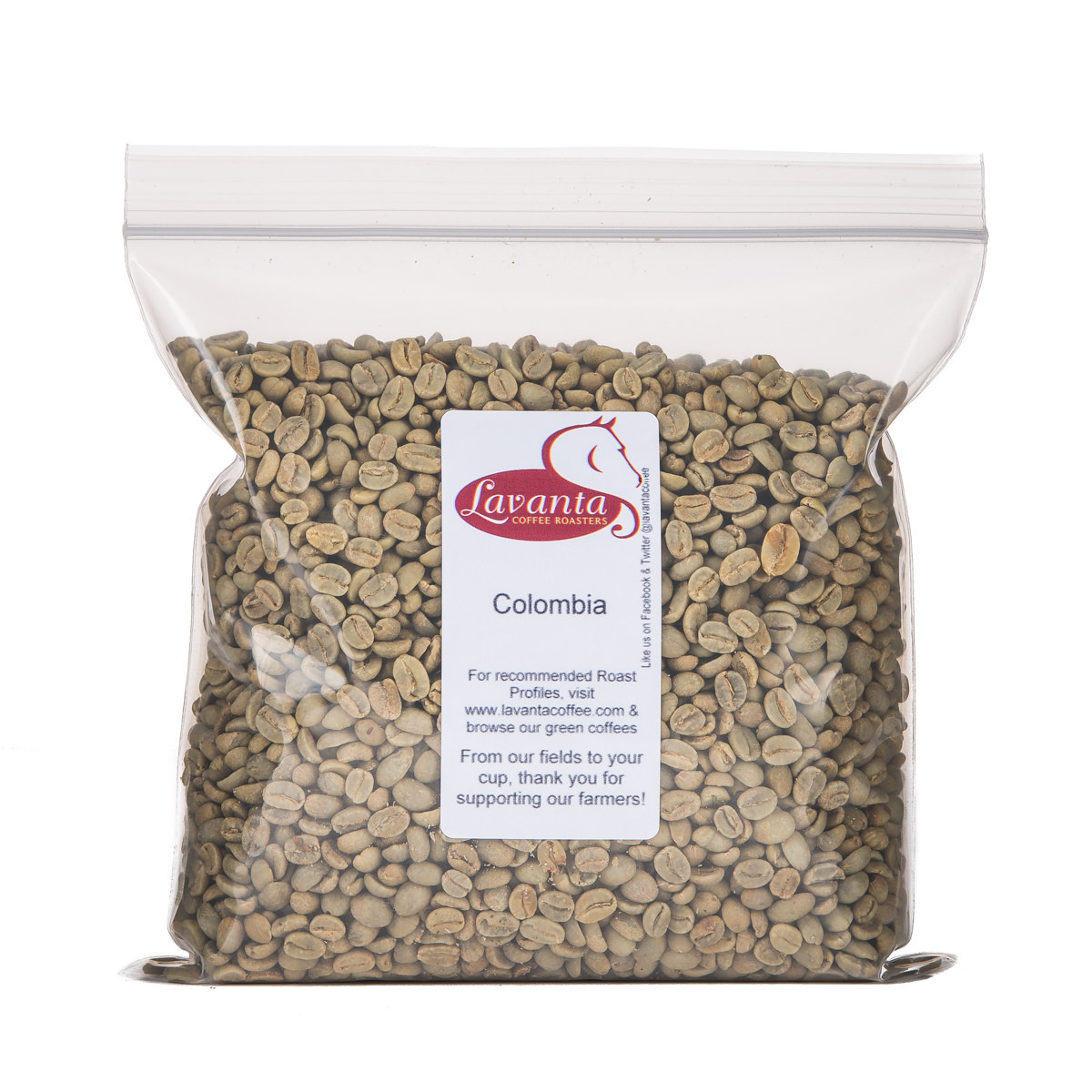 Lavanta Coffee Colombian Supremo Santa Barbara Green or Roasted Coffee