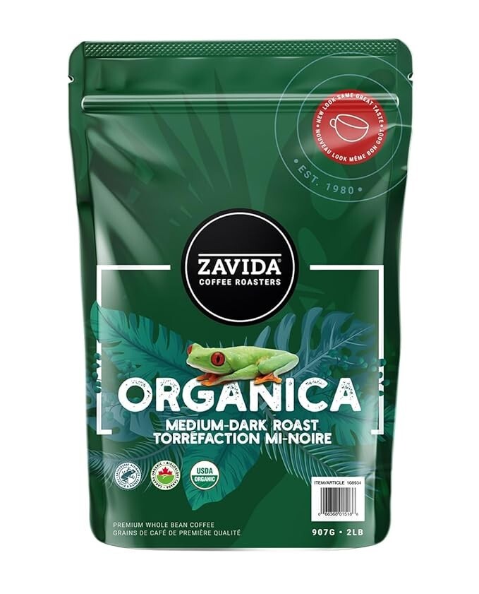 Zavida Coffee Whole Beans, 2 pounds (Organica) – FREE SHIPPING