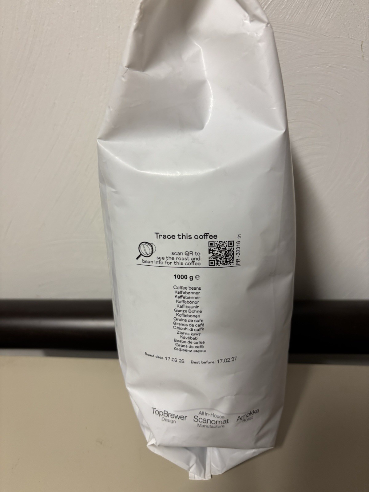 Amokka Gorgona Italian Blend Coffee Beans 1000g Whole Bean Dark Roast NEW Sealed