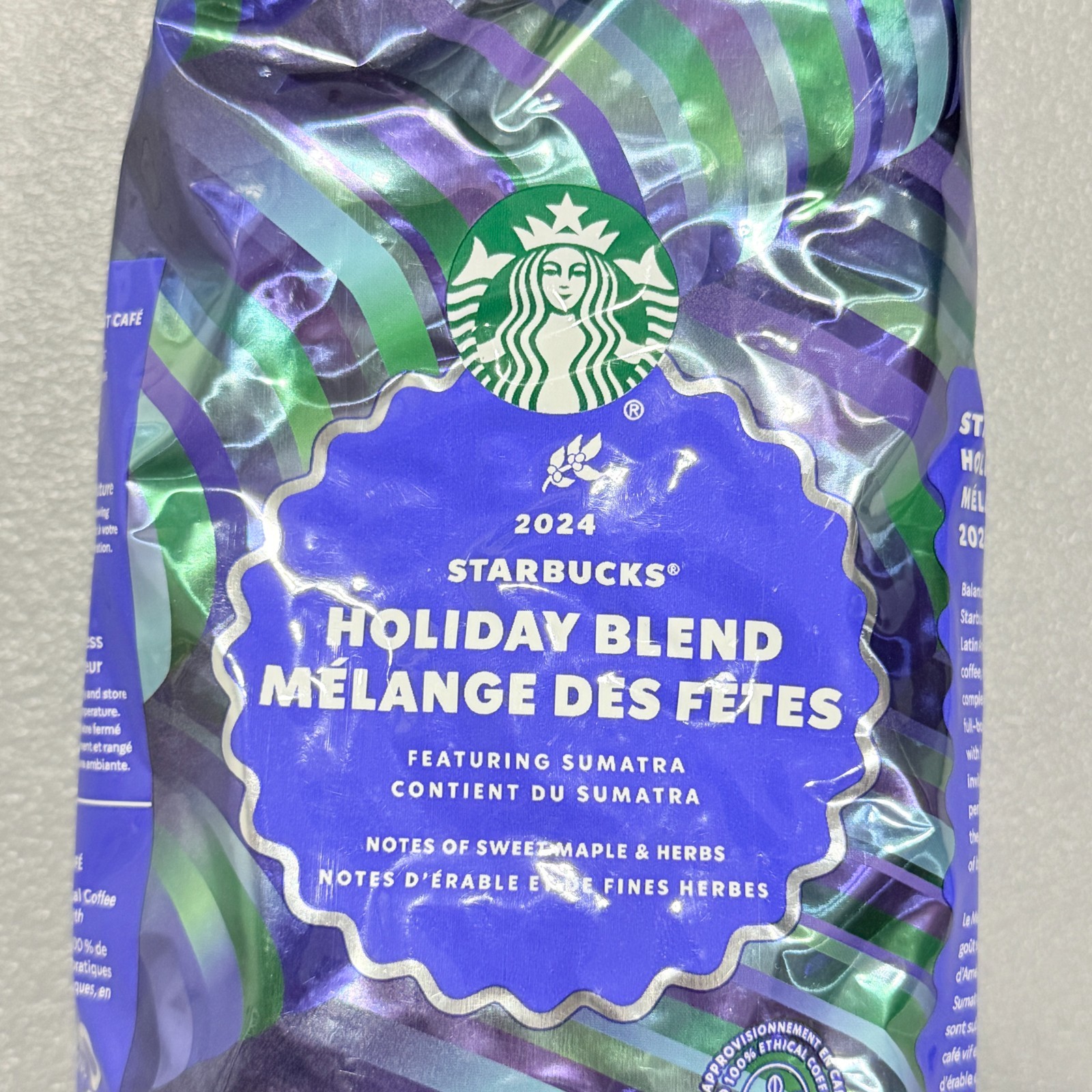Starbucks 2024 Holiday Blend Whole Bean Coffee – 1 Pound – Limited Edition