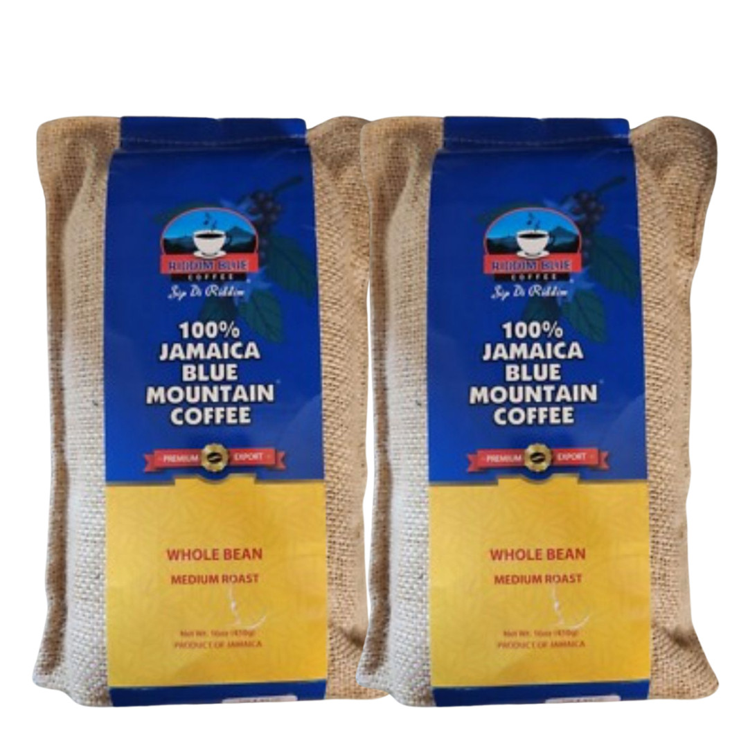 Jamaican Riddim Di Blue 100% Blue Mountain Whole Bean Roasted Coffee 16oz – 2