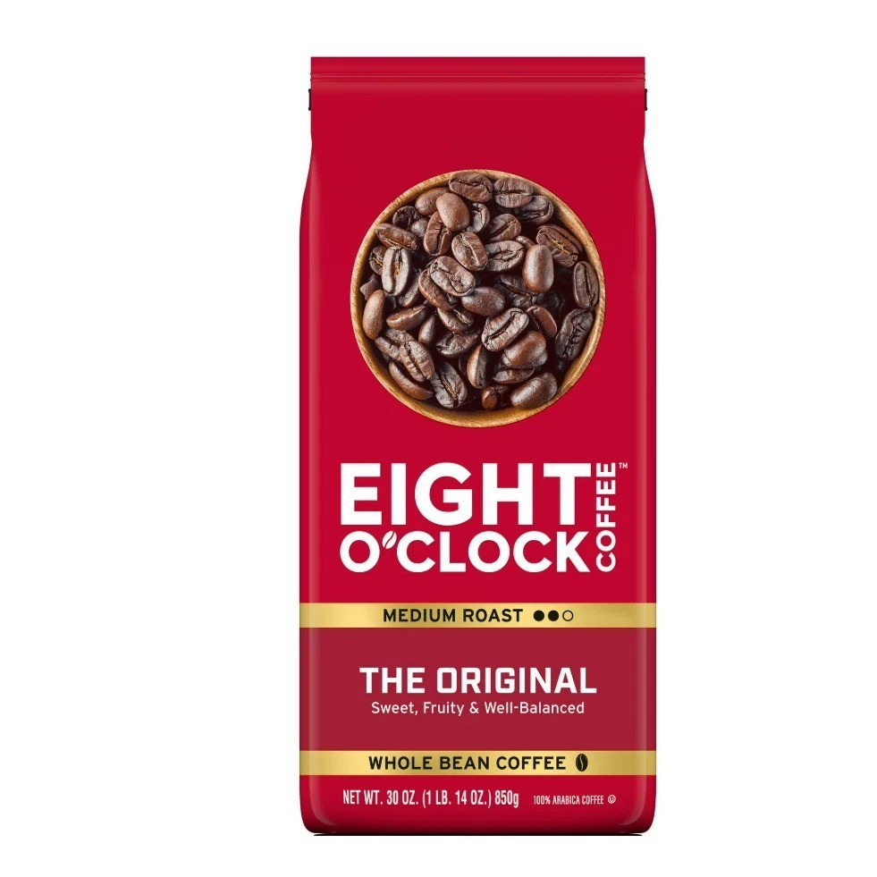 Eight O’Clock The Original, Medium Roast, Whole Bean Coffee 30oz
