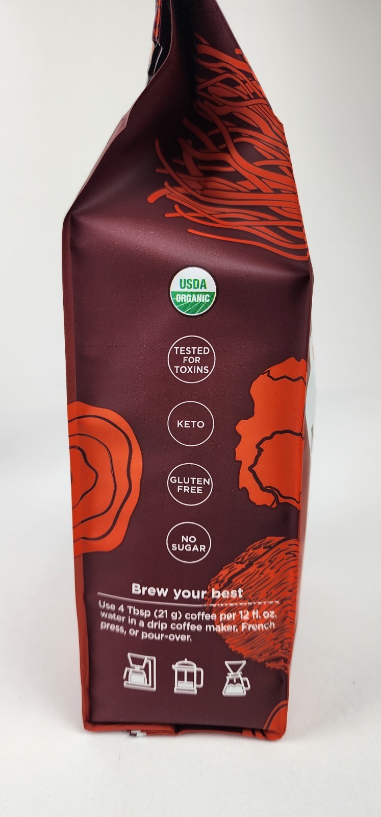 Four Sigmatic Think Organic Ground Coffee Lions Mane Mushroom 07/26 (4 Pack)