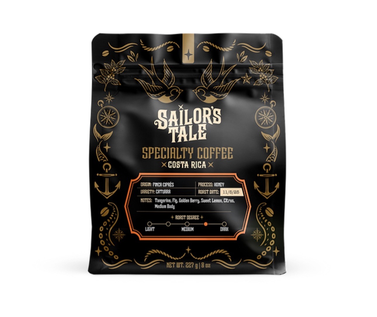 Sailor’s Tale Costa Rica – HONEY | Finca Ciprés | Caturra | 8 oz