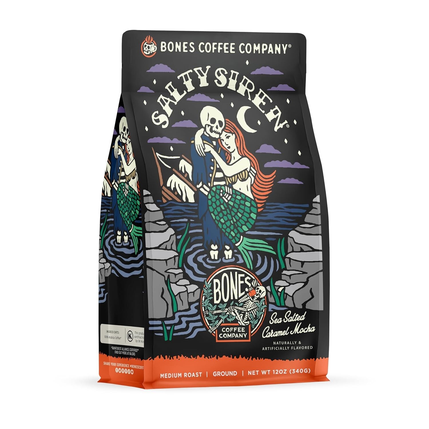 Gourmet 12 oz Caramel Chocolate Medium Roast Coffee – & Keto Friendly