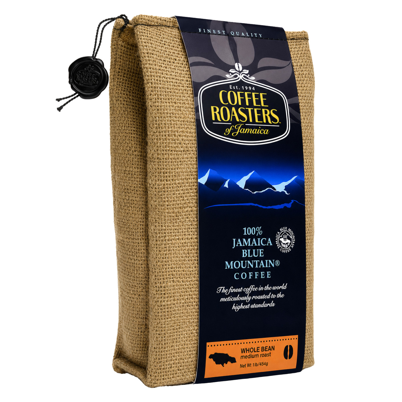 100% Jamaica Blue Mountain Coffee 16oz Whole Beans- Coffee Roasters of Jamaica