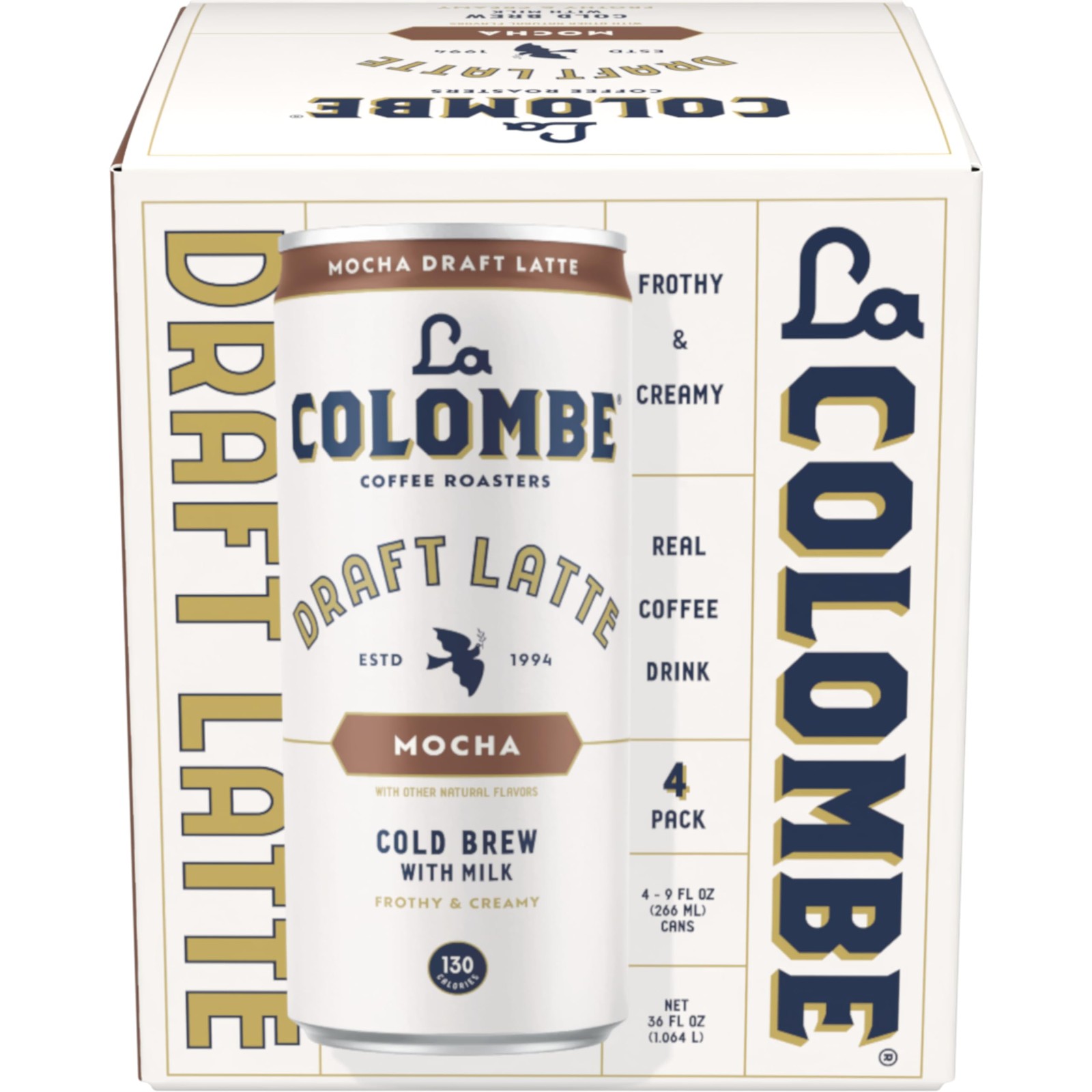 La Colombe Latte Draft Mocha 4 Count, 36 Fl Oz