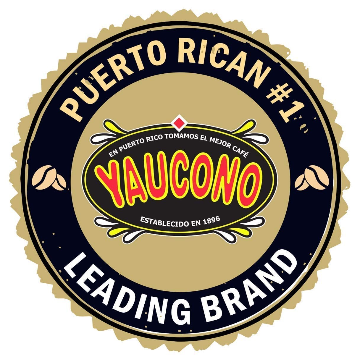 Yaucono Whole Bean Coffee, Arabica Medium Roast, Bagged, 2 Pound Pack of 2