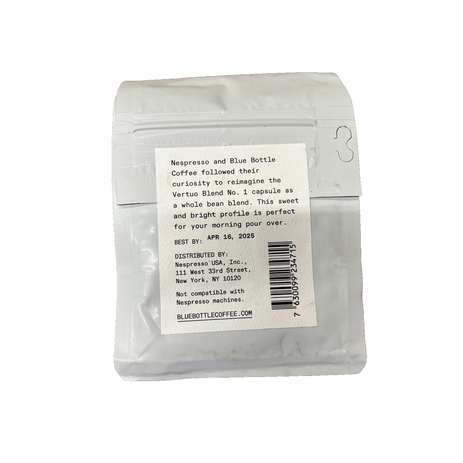 Blue Bottle Blend No. 1 Whole Bean Coffee 10 oz Bag, 2pk, **OLD STOCK**