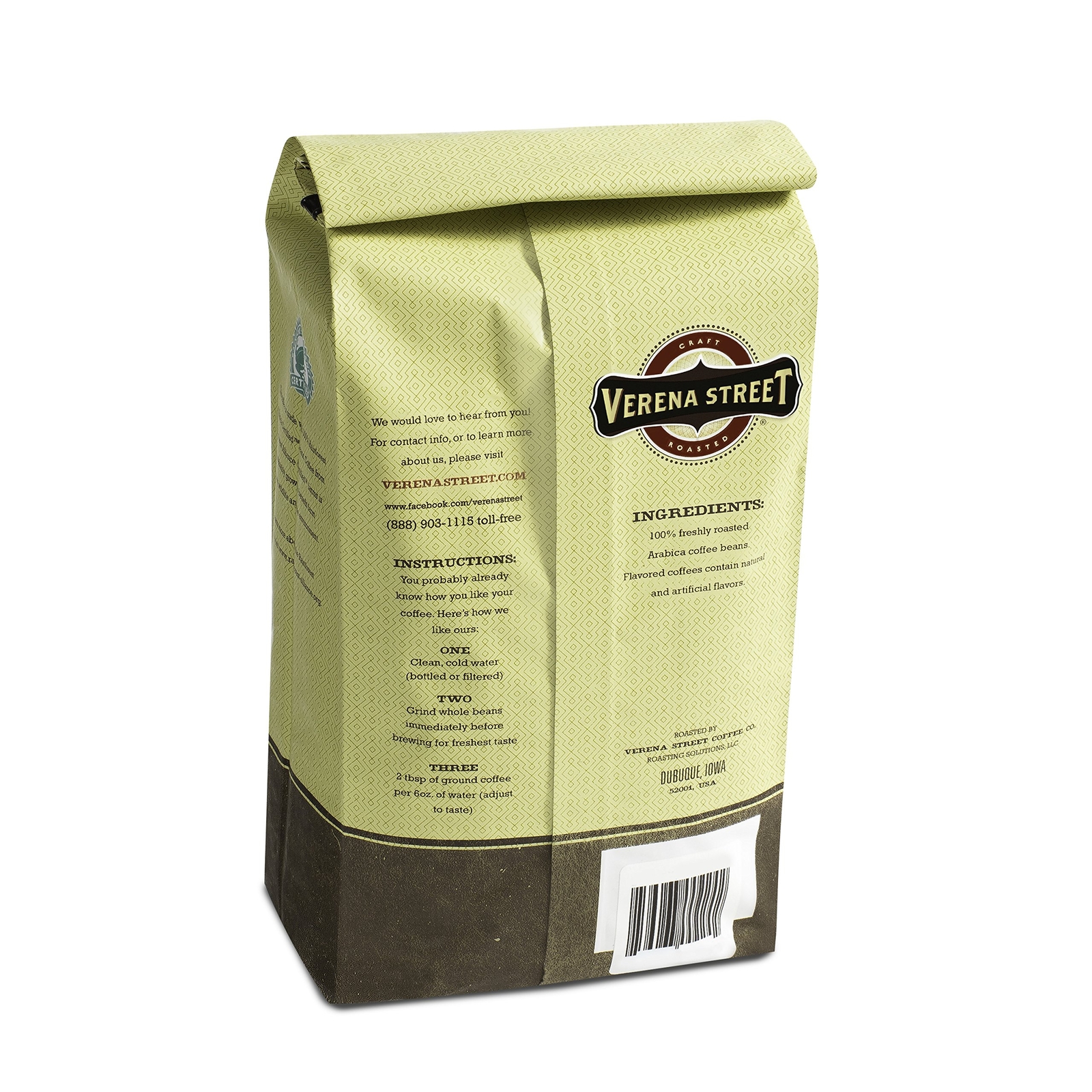 Verena Street Mississippi Grogg Ground Coffee 2 Pound Medium Roast Arabica