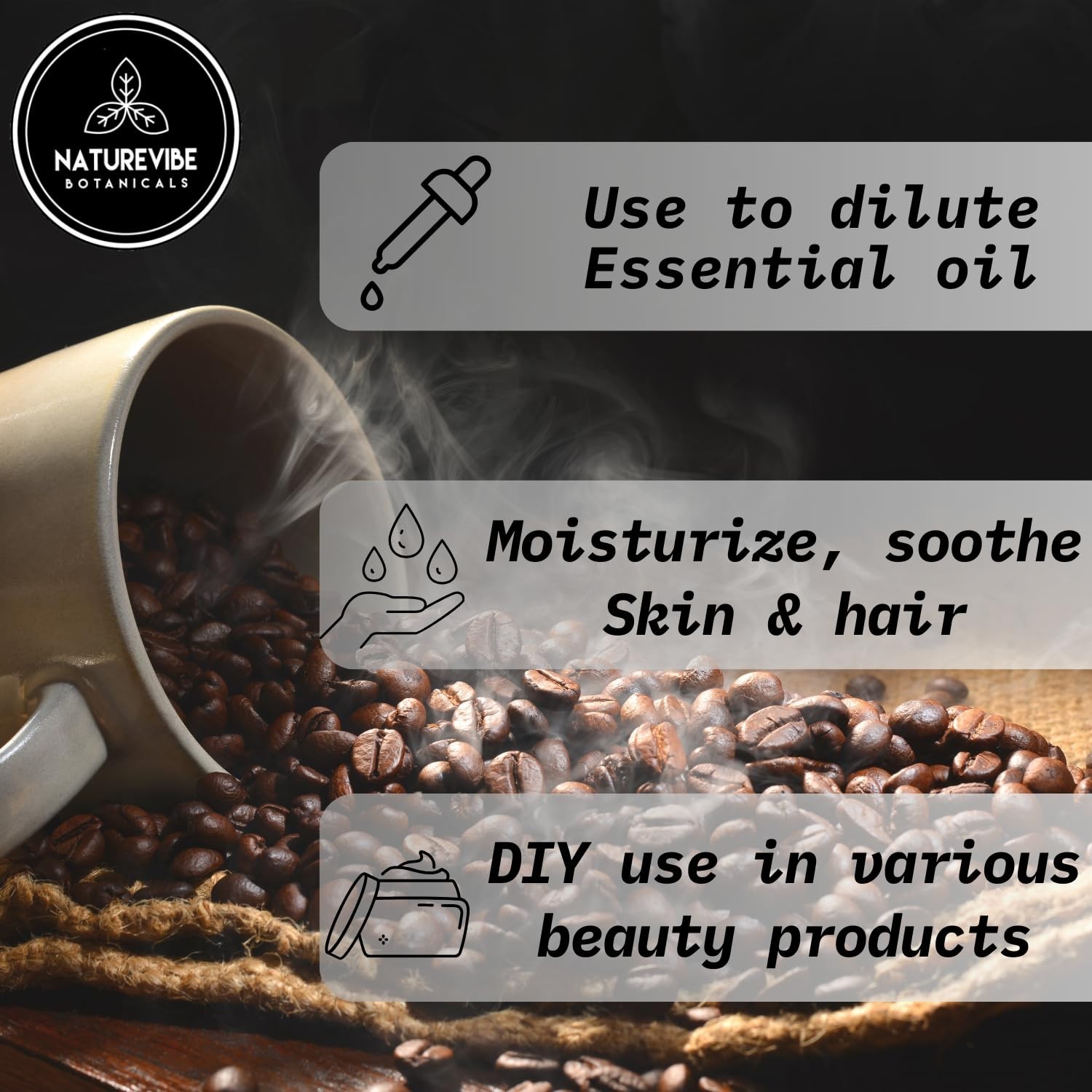 Coffee Bean Oil 32 Ounces | 100% Pure and Natural | Great for Skin Care and H…