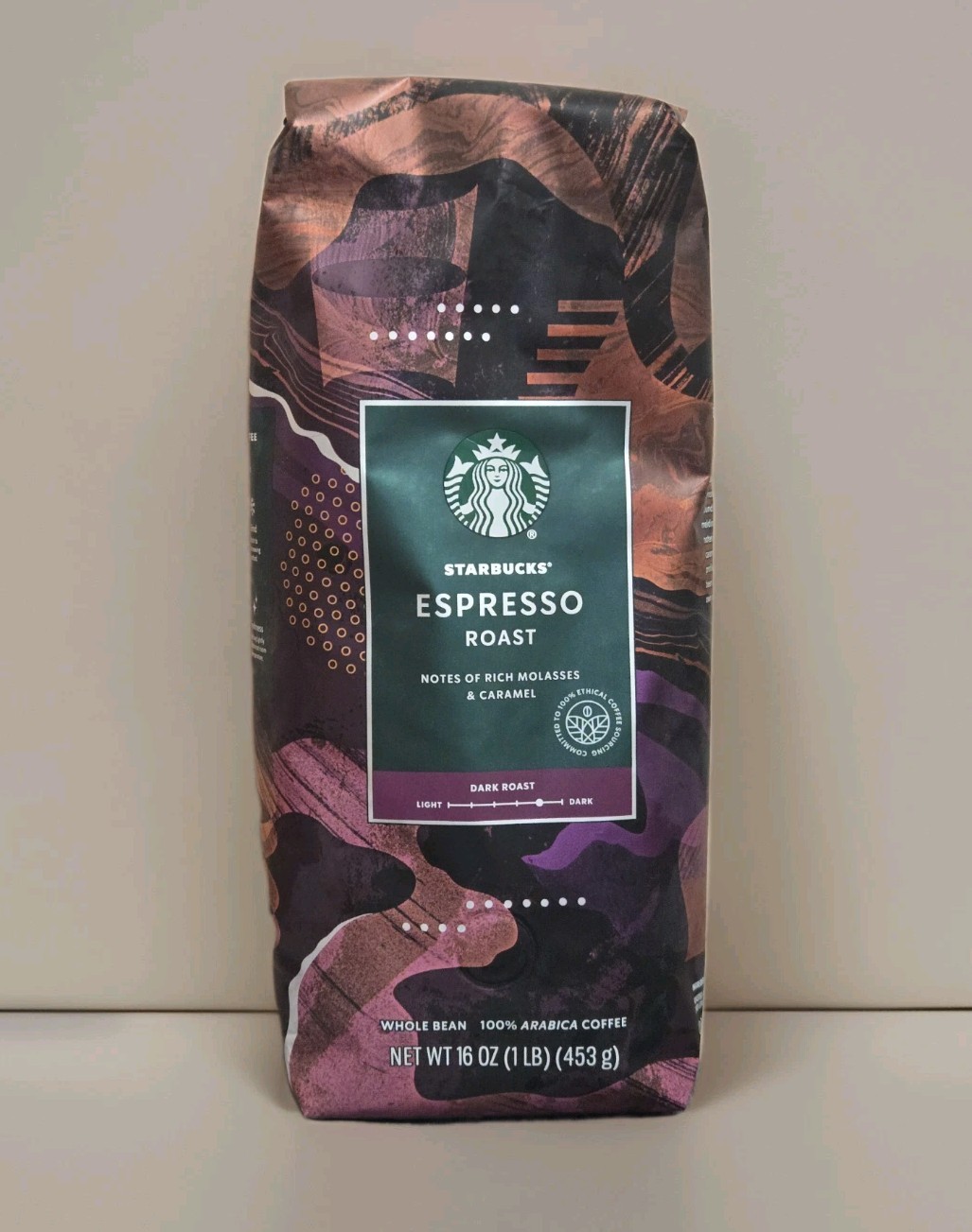 Starbucks Whole Bean Coffee 100% Arabica 16 oz (1 lb) NEW Sealed