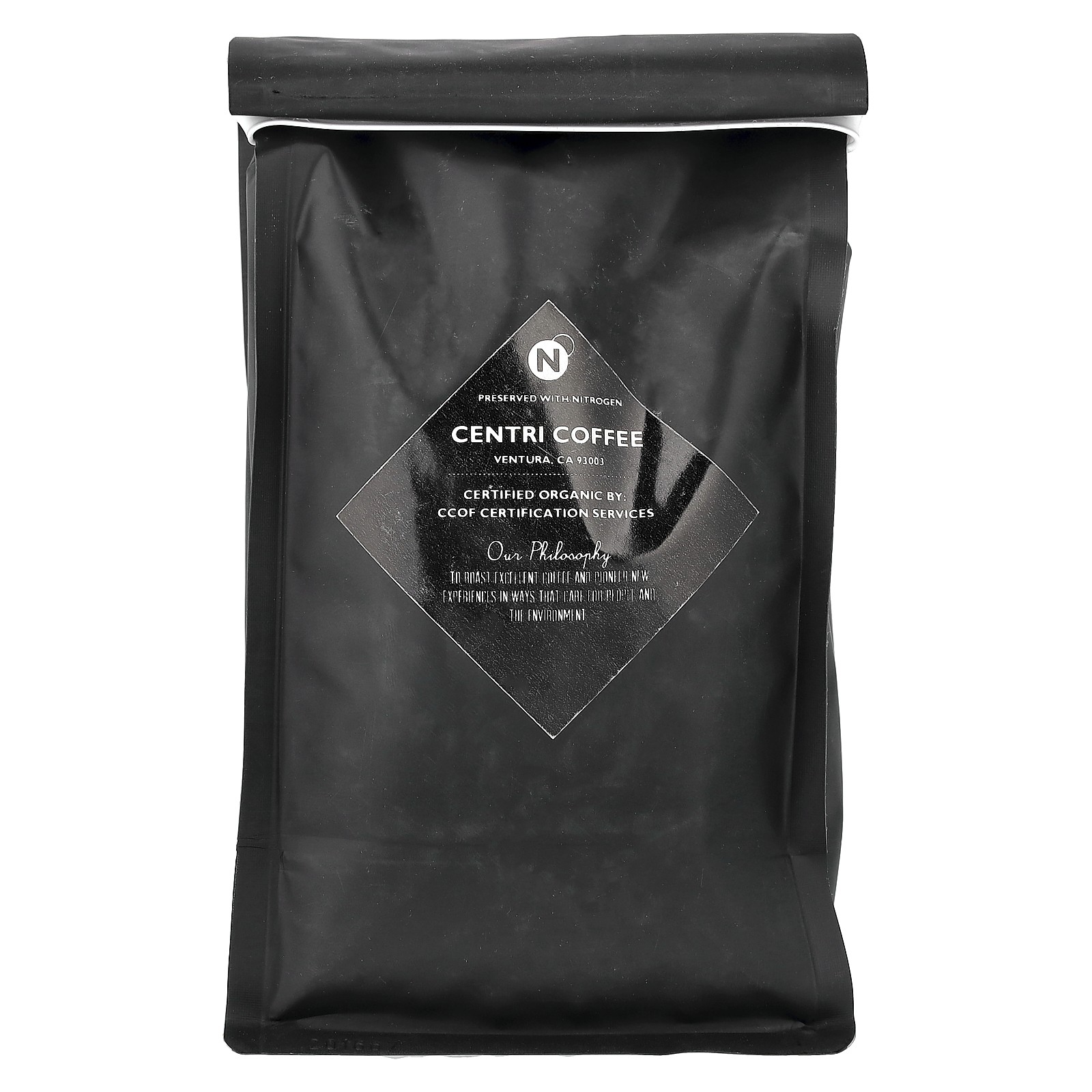 Centri Coffee, Organic West Coast, Whole Bean, Dark Roast, 12 oz (340 g)