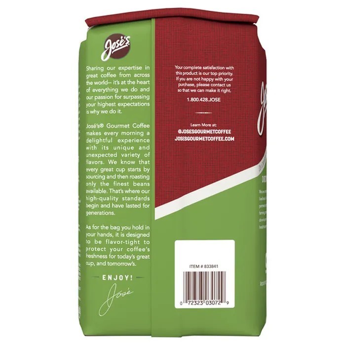 Jose’s 100% Organic Mayan Whole Bean Coffee 2.5 LB