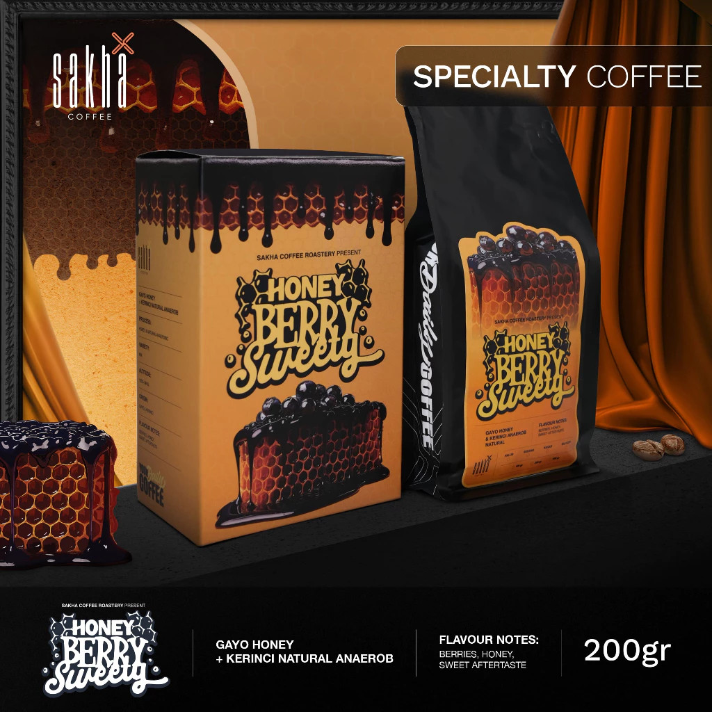 BIJI KOPI ARABICA HONEY BERRY SWEETY Specialty Arabika Coffee Beans