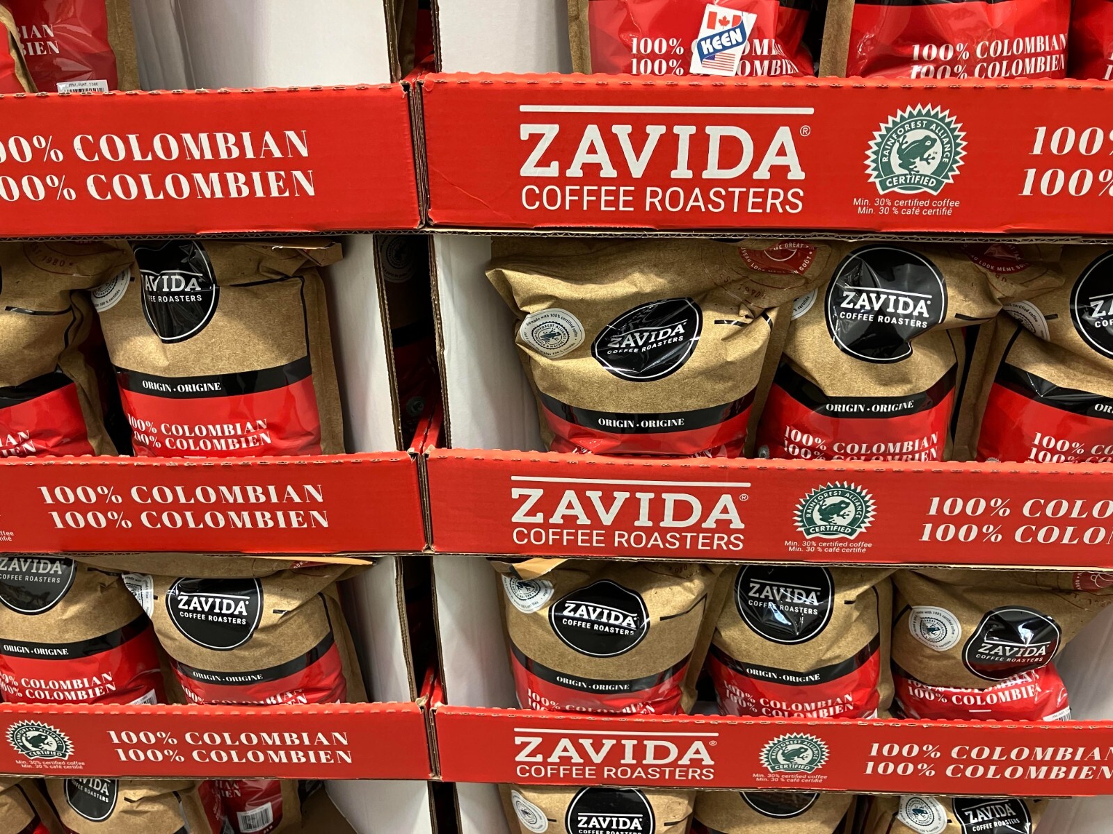 Zavida 100% Colombian Whole Bean Coffee, 907 g/ 2 LB, Exp:2024OC27