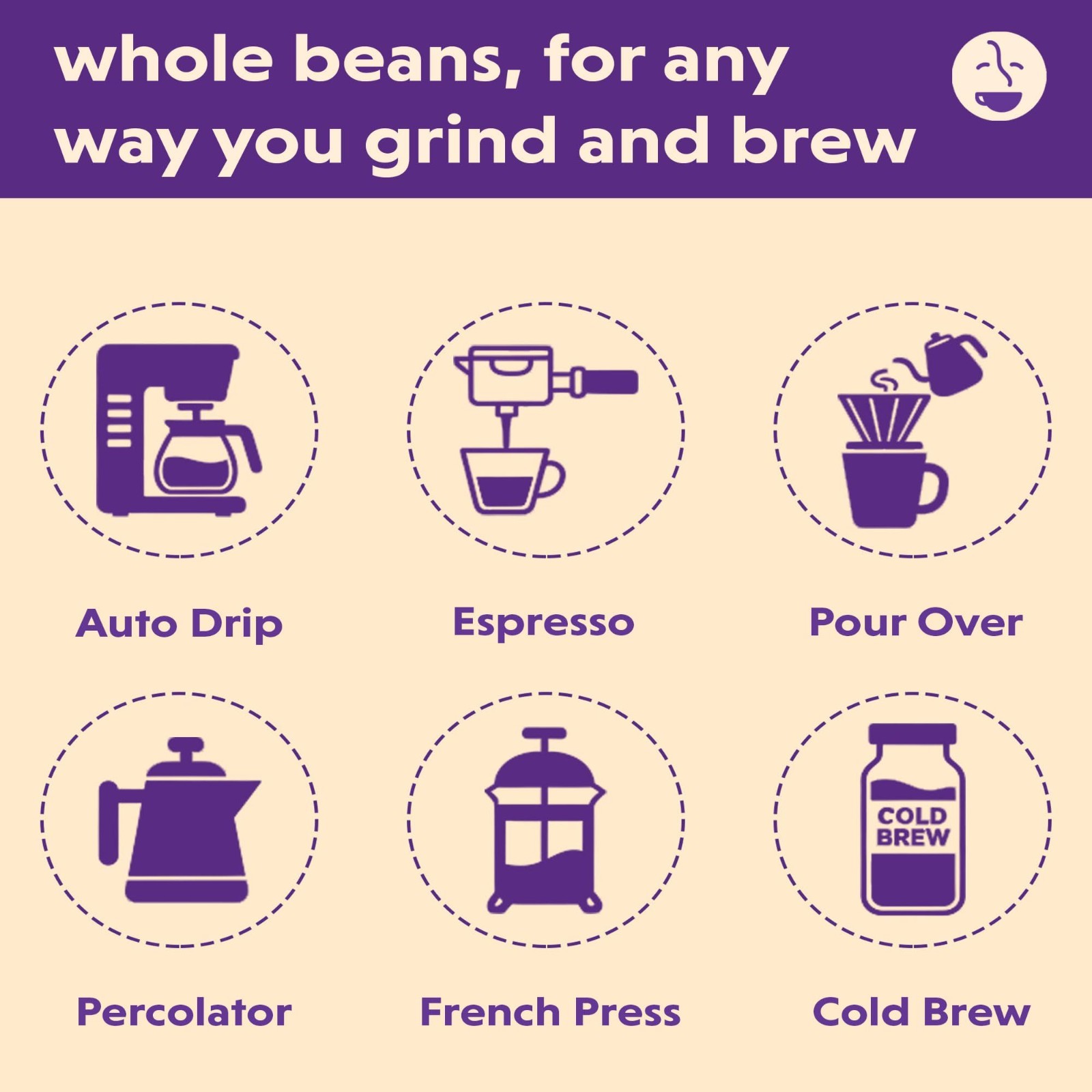 Half-Caff Colombian Whole Bean Coffee – Arabica Light Roast, 5lb Bag, Fresh Brew