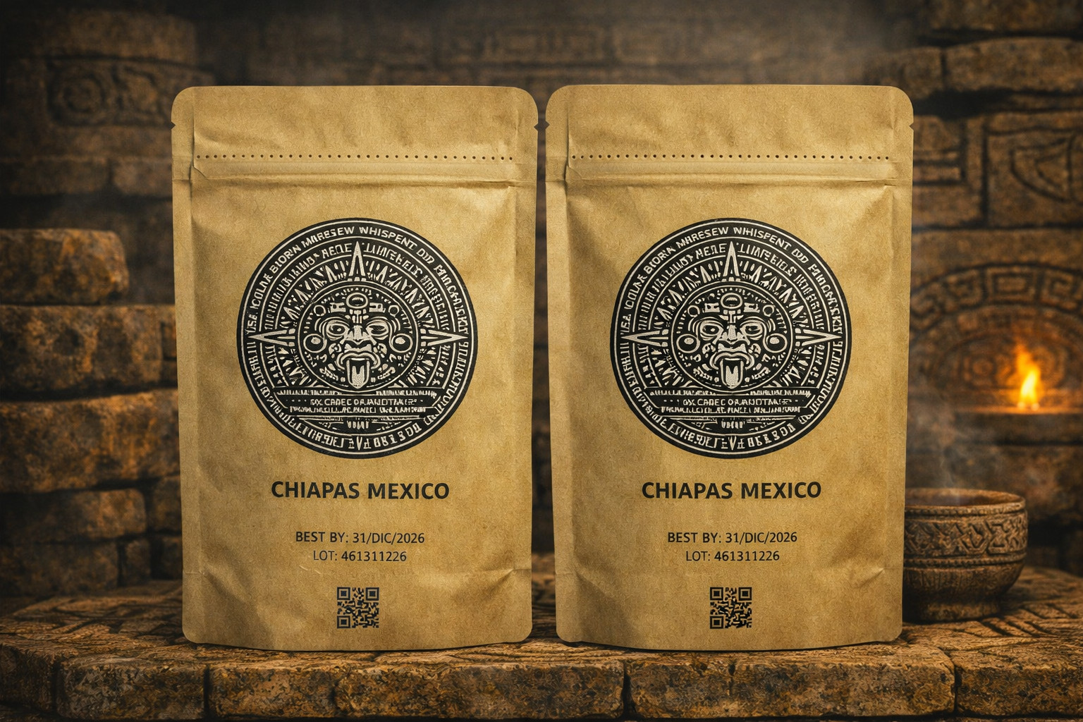 2‑Pack Cafe Azteca Dark Roast Whole Bean Ceremonial Coffee Blend Chiapas Mexico