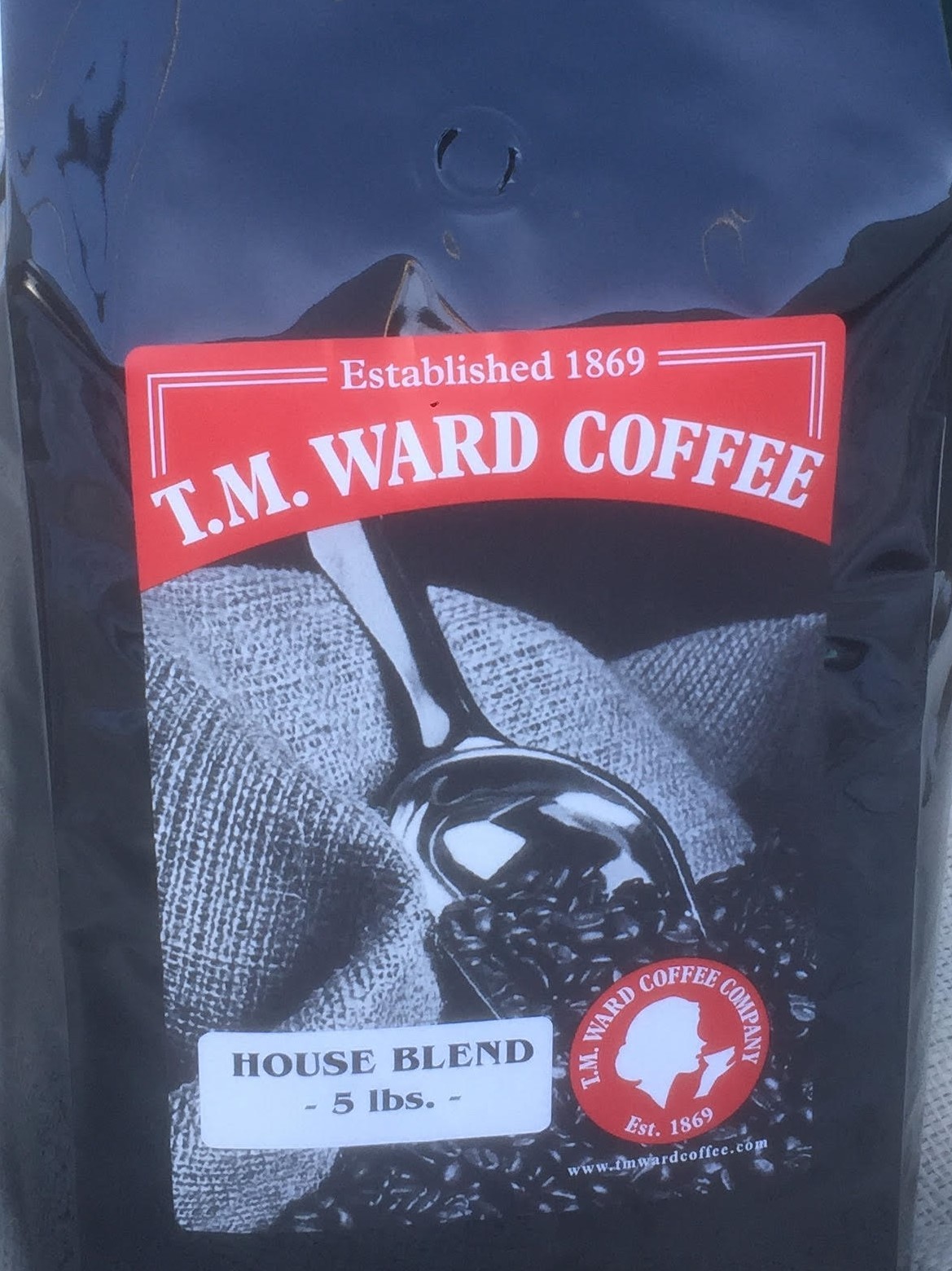 House Blend Premium Coffee- 10 LBS Whole Bean 2 x 5 LB Bags GREAT DEAL!!