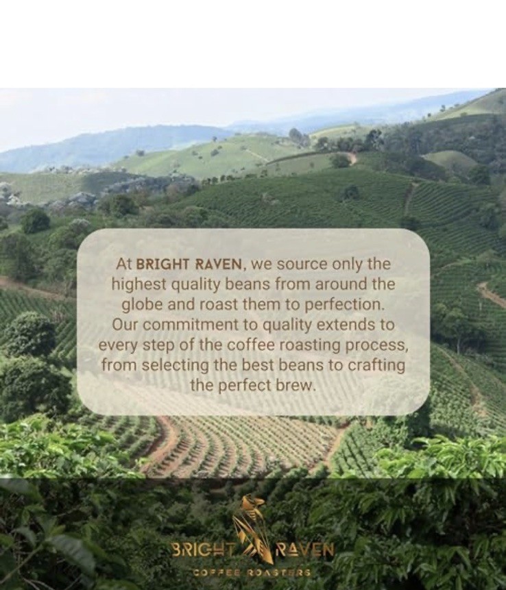 Bright Raven Roasters Colombia Choc Caramel Orange Peach Speciality Coffee