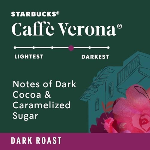 Dark Roast Whole Bean Coffee, Caffè Verona, 100% Arabica, 18 oz Bag