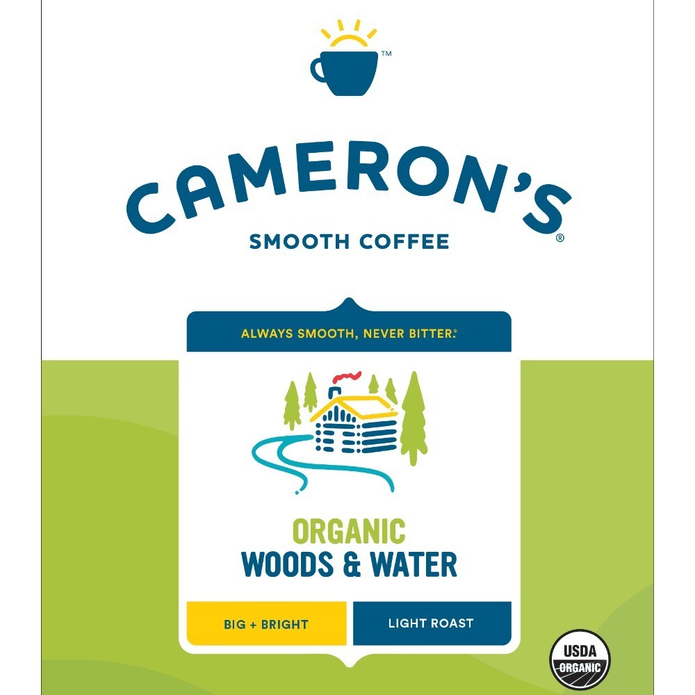 Organic Light Roast Whole Bean Coffee for Brewing 4lb Bag Woods and Water Blend
