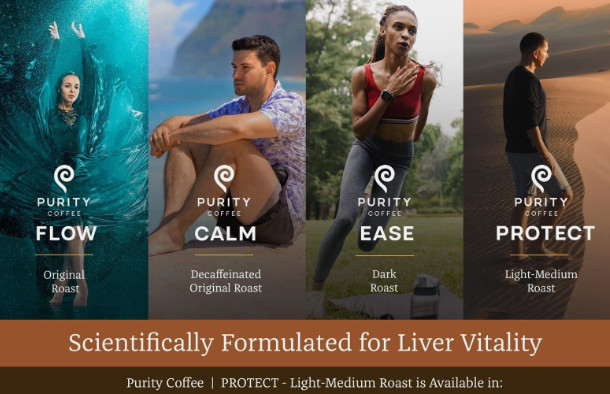 3pk of PROTECT Light Medium Roast Whole Bean Coffee for Liver Vitality EXP
