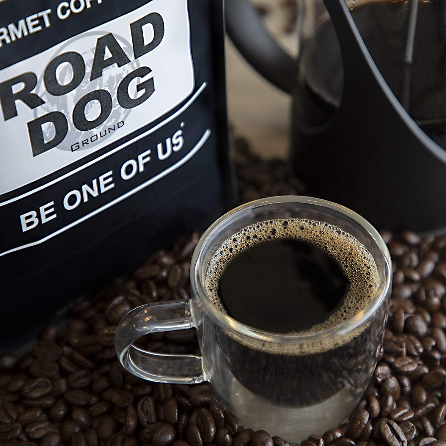 Koffee Kult Road Dog Dark Roast Coffee Beans whole bean, 12oz