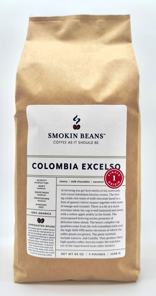 COLOMBIA – Premium Specialty Coffee – Unroasted Green Beans for Home Roasters