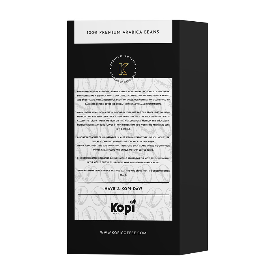 NEW Fresh Indonesian Kopi Luwak Arabica Coffee Beans Medium Roasted (250G)