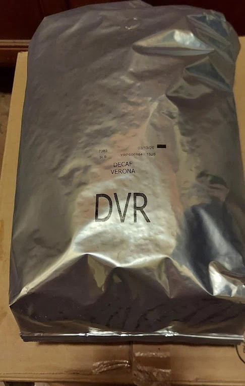 Starbucks Premium Decaf Verona 5 lb Bag Coffee Whole Beans 3/26 Factory Sealed