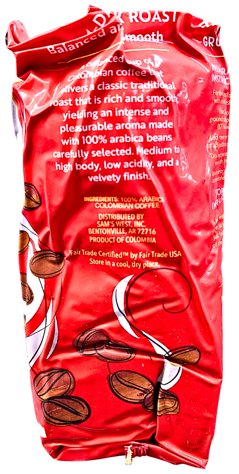 Member’s Mark Colombian Classic Medium-Dark Roast Ground Coffee 40 Oz EXP 11/26