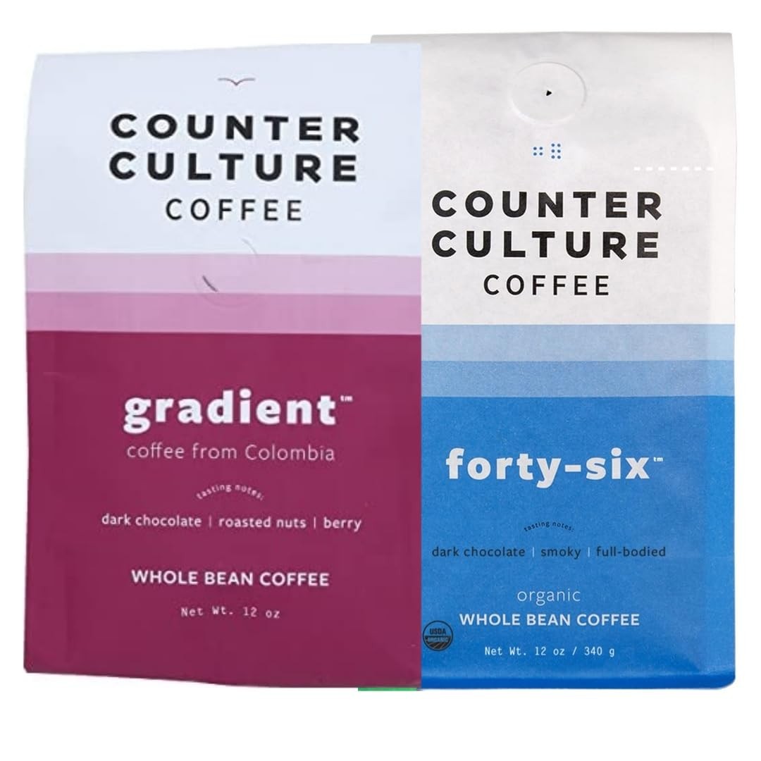 2 PCS Counter Culture Roast Packs Dark Roast Whole Bean Coffee Bags