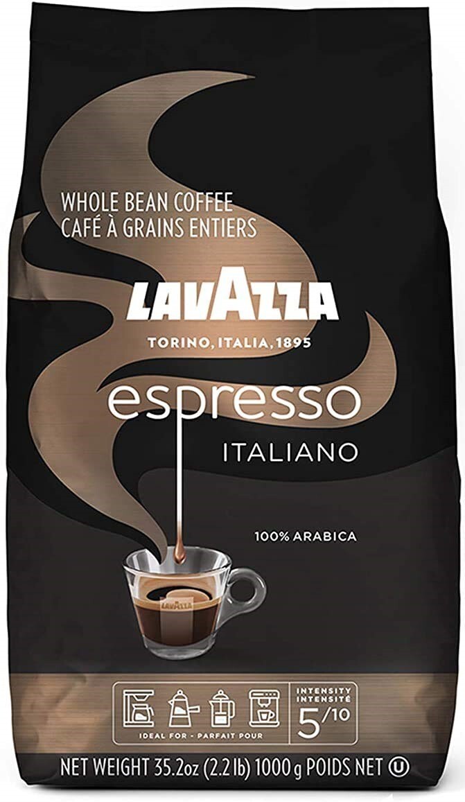 3 PACK – Lavazza Caffe Espresso Italiano Whole Bean, Medium Roast 2.2 lbs bag