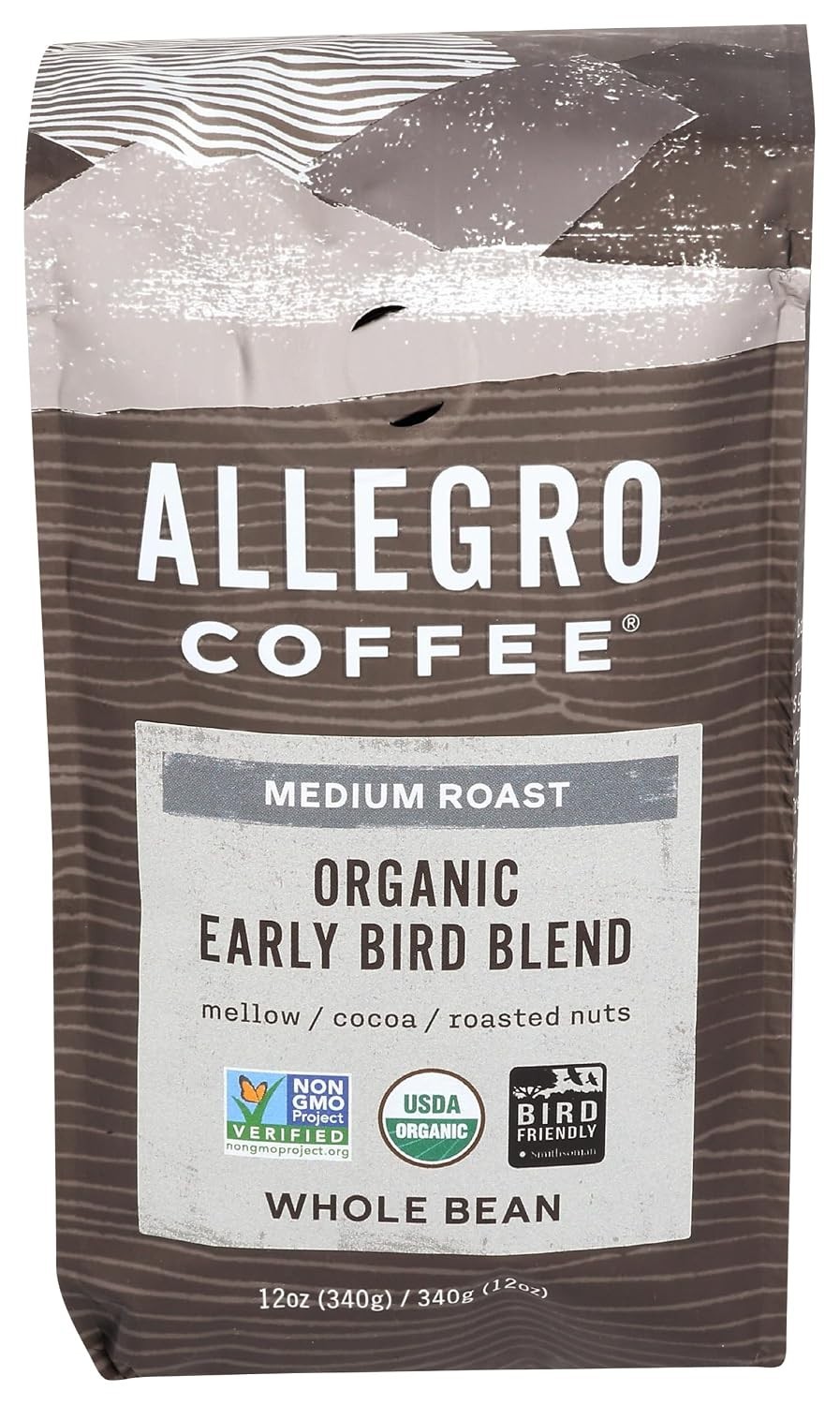 Organic Early Bird Blend Whole Bean Coffee, 12 oz