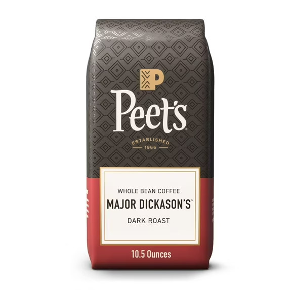 Peet’s Coffee Major Dickason’s Blend Premium Dark Roast Whole Coffee Beans, Arab