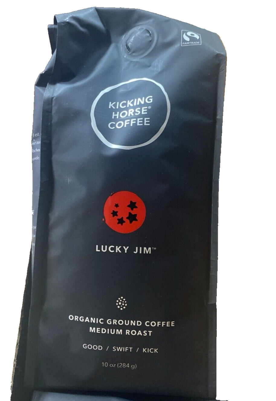 1 -Kicking Horse Coffee Lucky Jim Medium Roast Ground 10oz Certified Organic