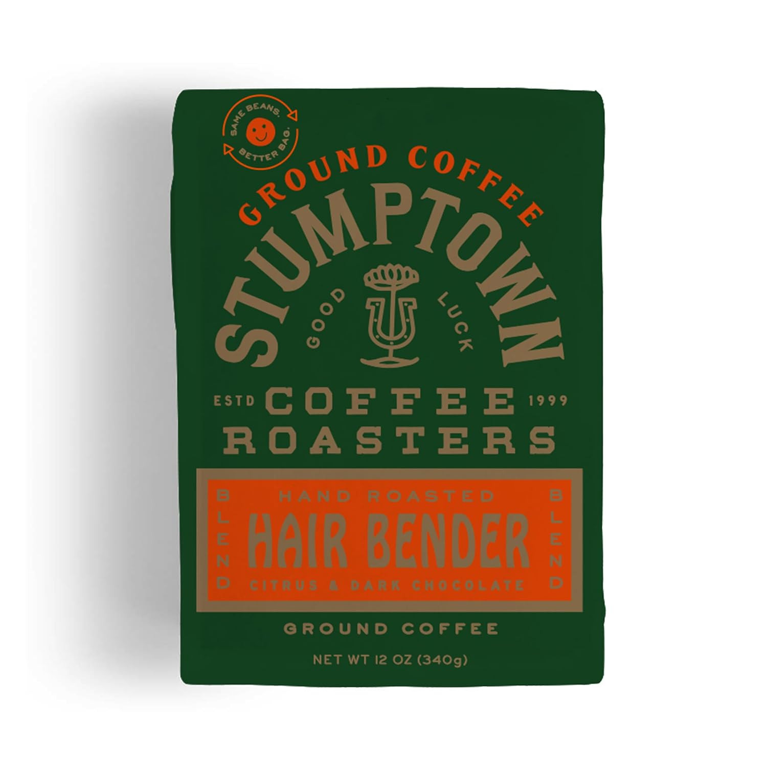 Medium Roast Ground Coffee – Hair Bender 12 Ounce Bag, Flavor Notes of Citrus