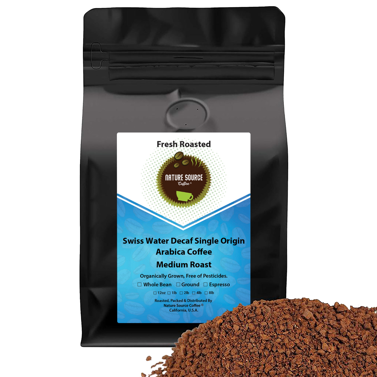 Swiss Water Decaf Coffee | Single Origin | Organic | California Fresh Roasted