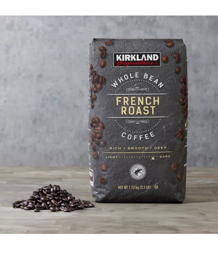 Kirkland Signature Whole Bean Coffee, French Roast, 2.5 lbs