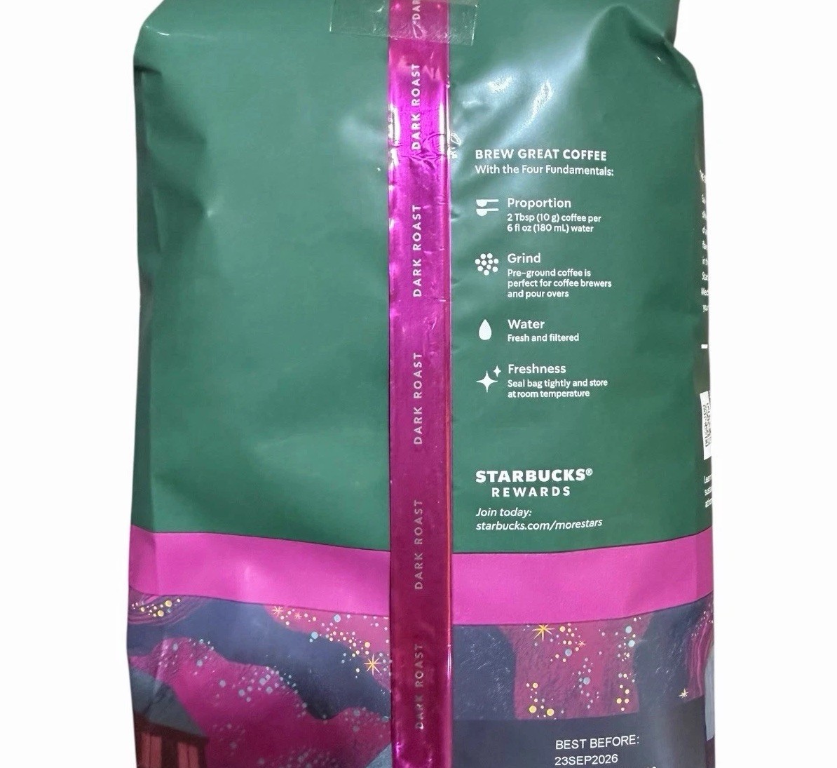 4 X Bags Starbucks Fresh Roast Ground 28 Oz. FRESH PRODUCTS EXP. 09/26