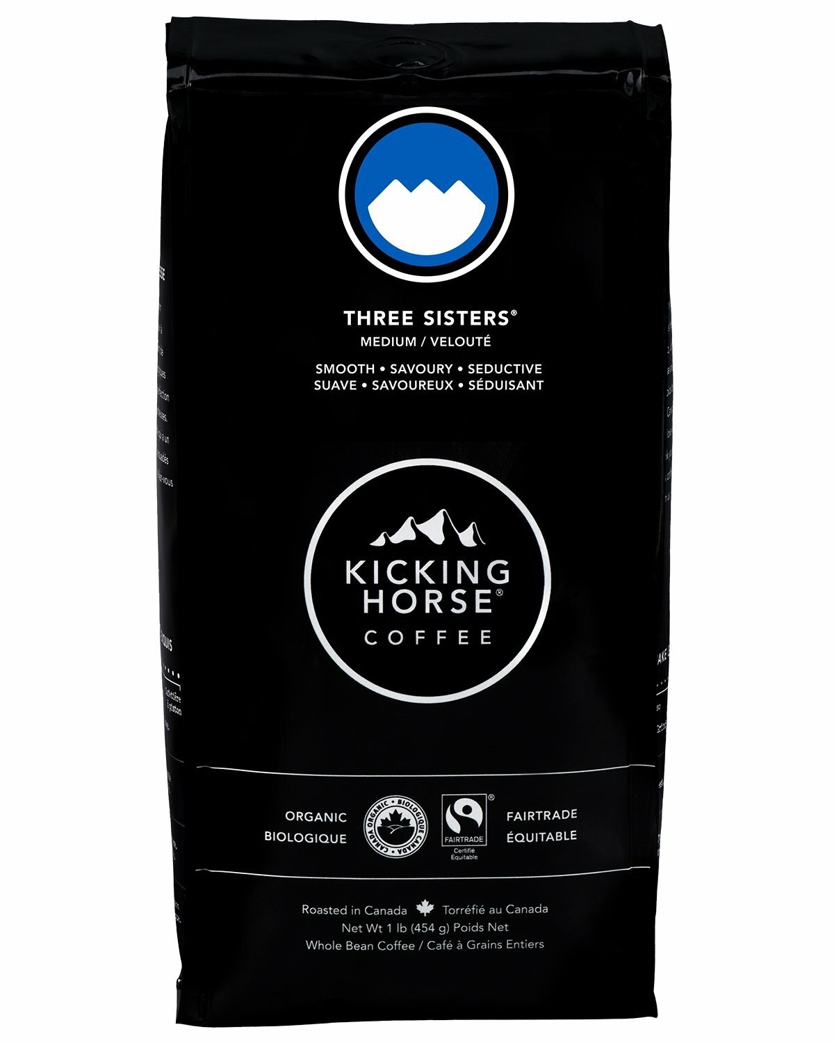 Kicking Horse Whole Bean Coffee Three Sisters Medium Roast Imported from Canada