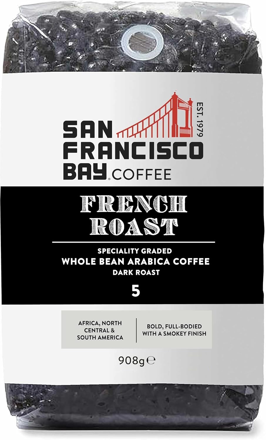 San Francisco Bay Coffee – Dark Roast Whole Bean – French (2 lb…