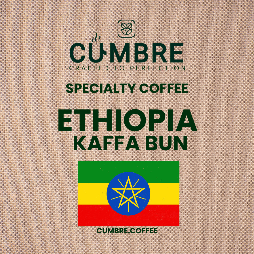 Ethiopia Natural Kaffa Bun – Specialty Organic – Single Origin – Med-Dark Roast