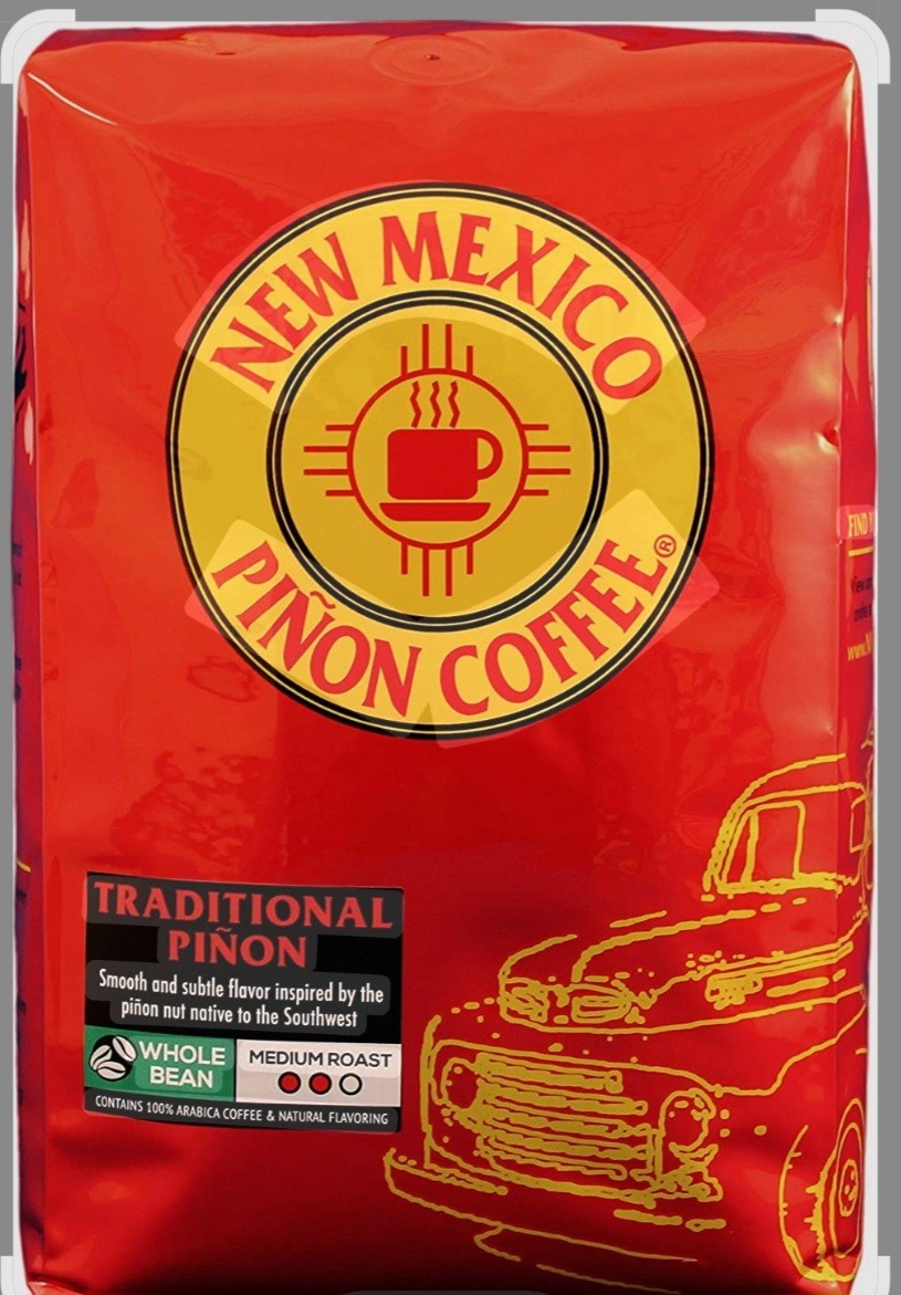 New Mexico Piñon Coffee Naturally Flavored Coffee (Traditional Piñon Whole Bean,
