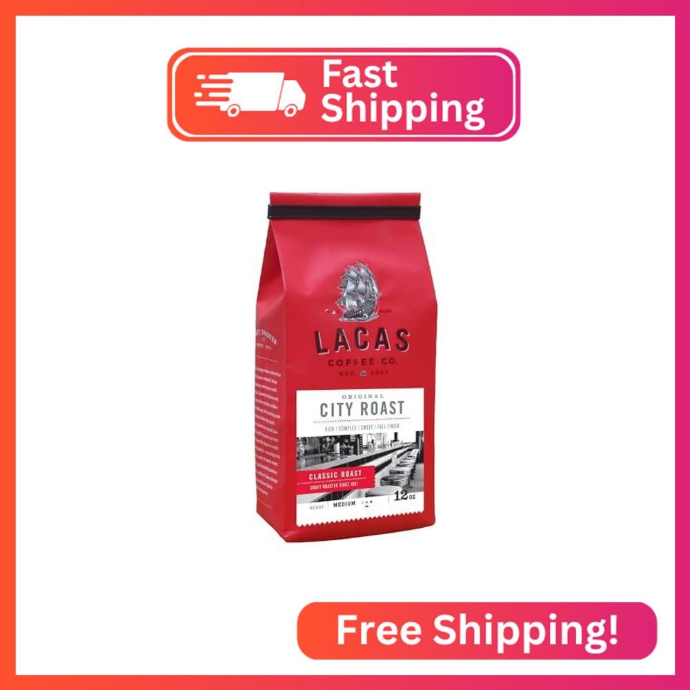 Lacas Coffee Company Original City Roast Whole Bean 12 oz.