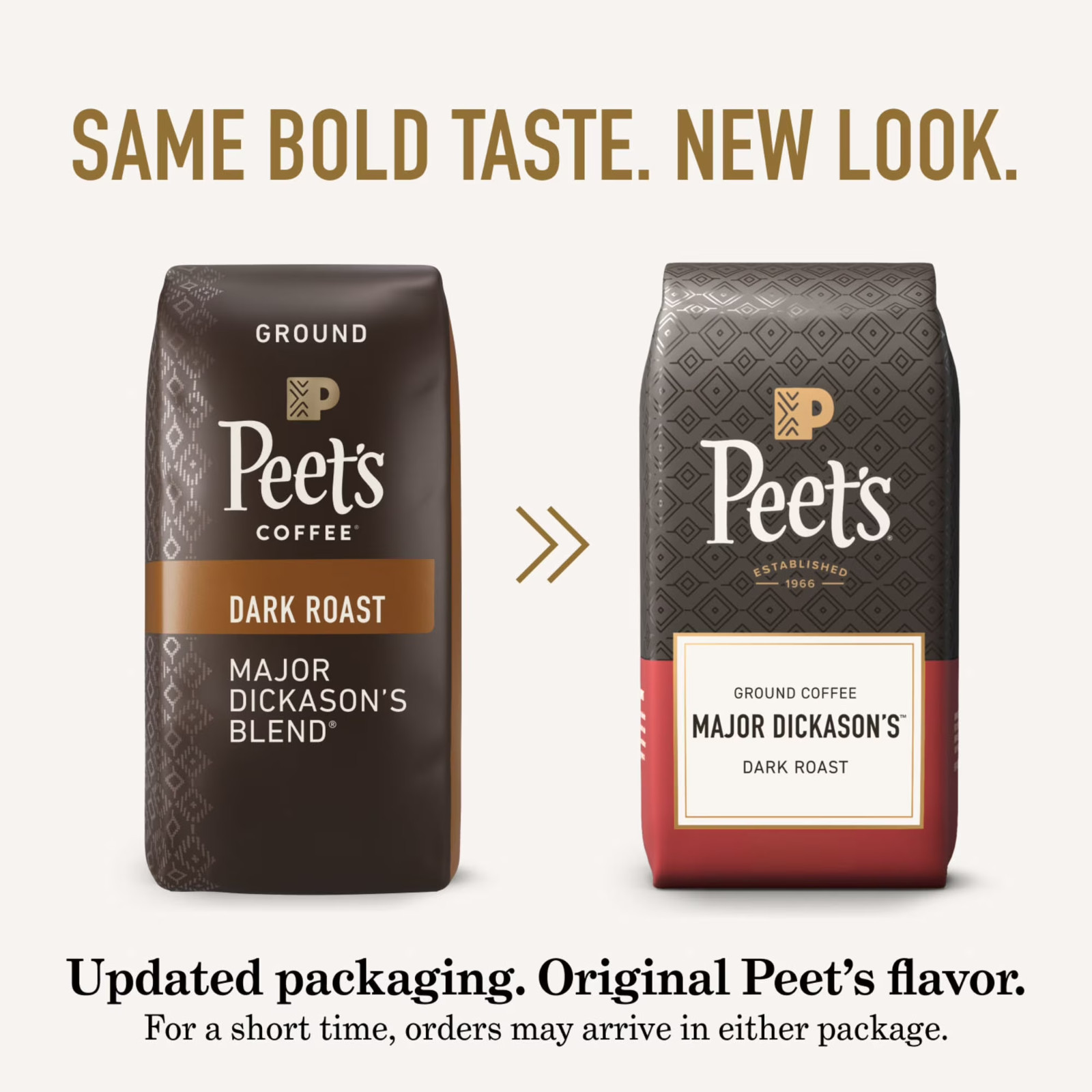 Peet’s Coffee Major Dickason’s Blend Premium Dark Roast Whole Coffee Beans, Arab
